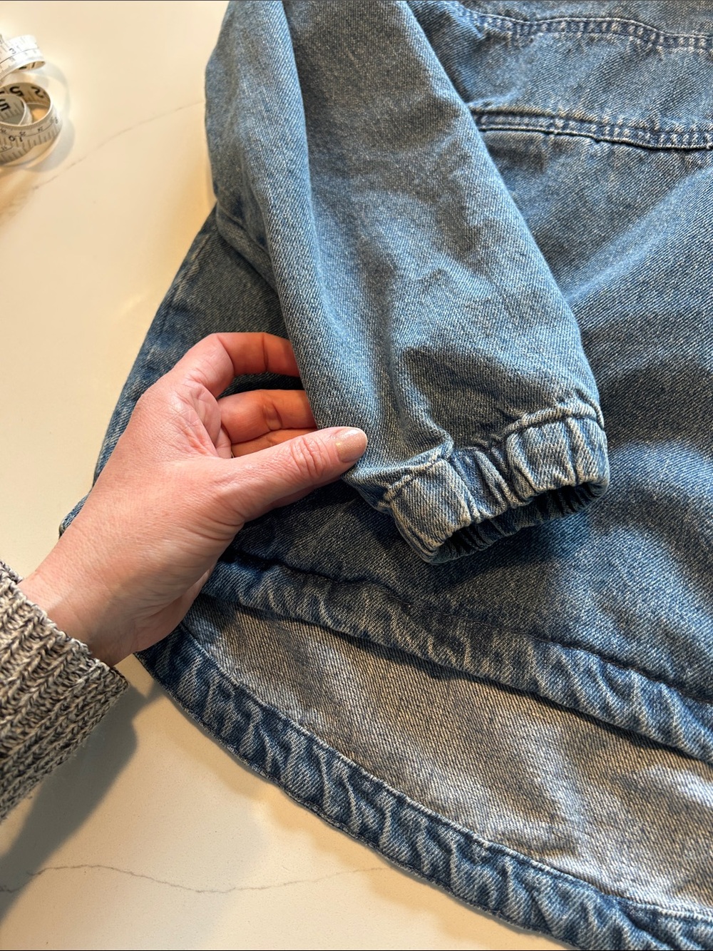 Red Label by Patrol Jeans Denim Half-Zip Hoodie - Blue - Picture 7 of 9